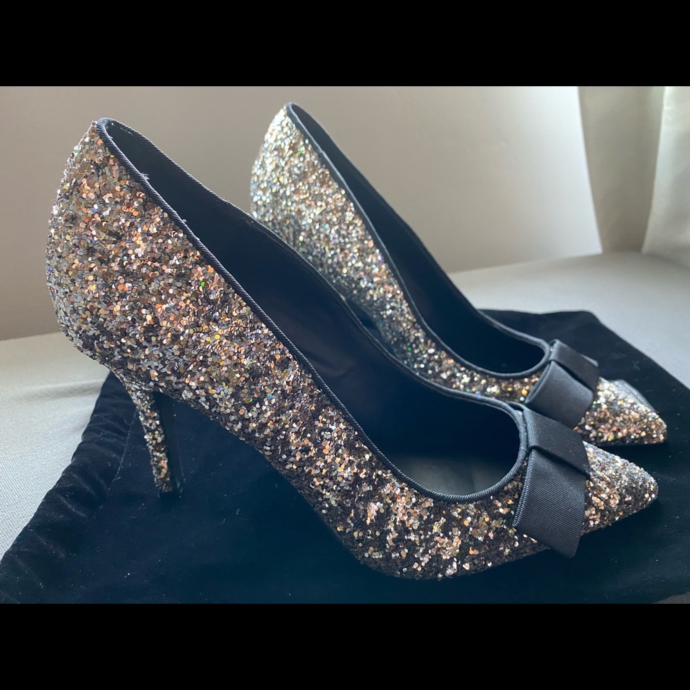 Maison Scotch Metallic Pumps
